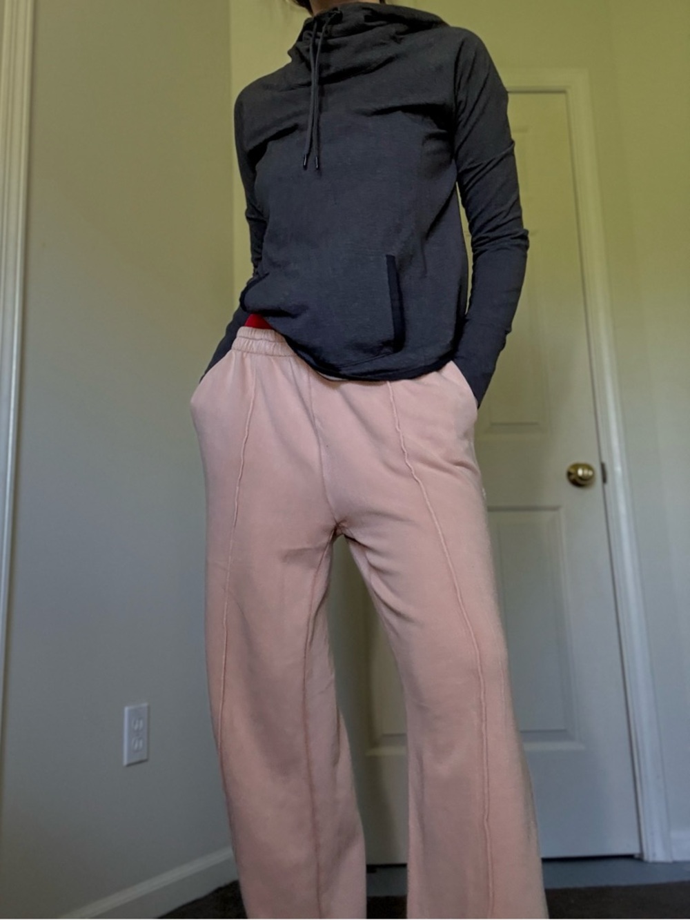 Aerie Dune Split Hem Sweatpants – Seam Front, Size M - Picture 12 of 12